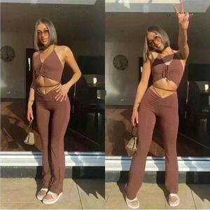 I.AM.GIA Halo Pant Size XS in Chocolate Brown Viral TikTok Euphoria